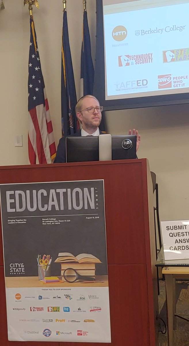 yaffedorg's tweet photo. Today Yaffed's Executive Director @nmoster spoke at the @CityAndStateNY #EdSummit2019 and urged the public to join the fight for educational equality in Hasidic and ultra-Orthodox Yeshivas and to demand enforcement of "substantial equivalency."
#YeshivaGate https://t.co/Rso3e82dyo
