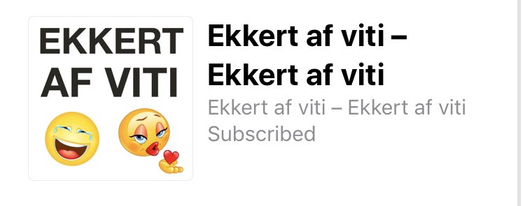 Jæja, er ekki kominn tími til að hlusta? Available á apple podcasts og spotify. Þáttur 3 að detta inn bráðum og við förum að kaupa míkrafóna sem þýðir að þættirnir ættu að koma út oftar.