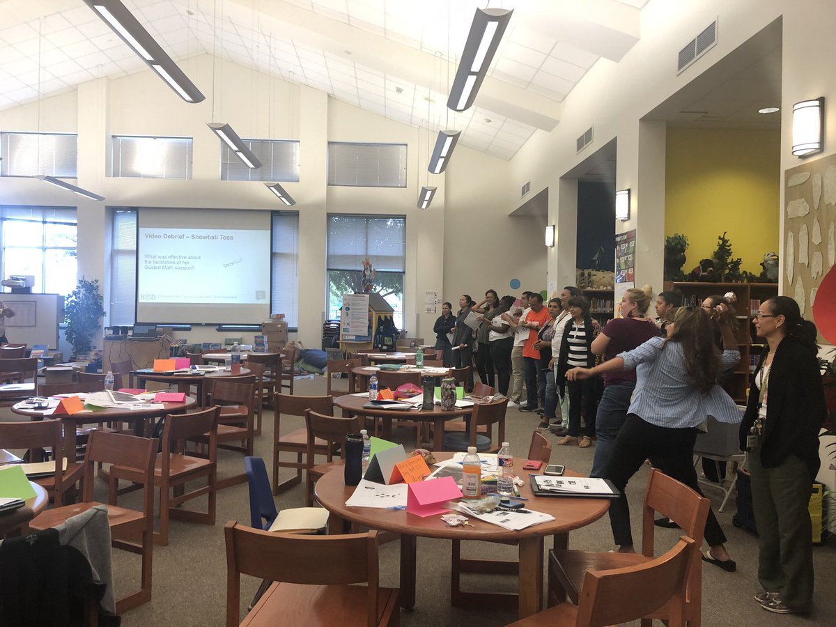 DemetriaBandyBr's tweet photo. Is there a Snowball fight happening in Houston? Yes @PineyElem #HISDGuidedMath with Workstations training! @nperez10 @jusclaude @VieraMelinda @mbrnr https://t.co/4OBrpmTqQT