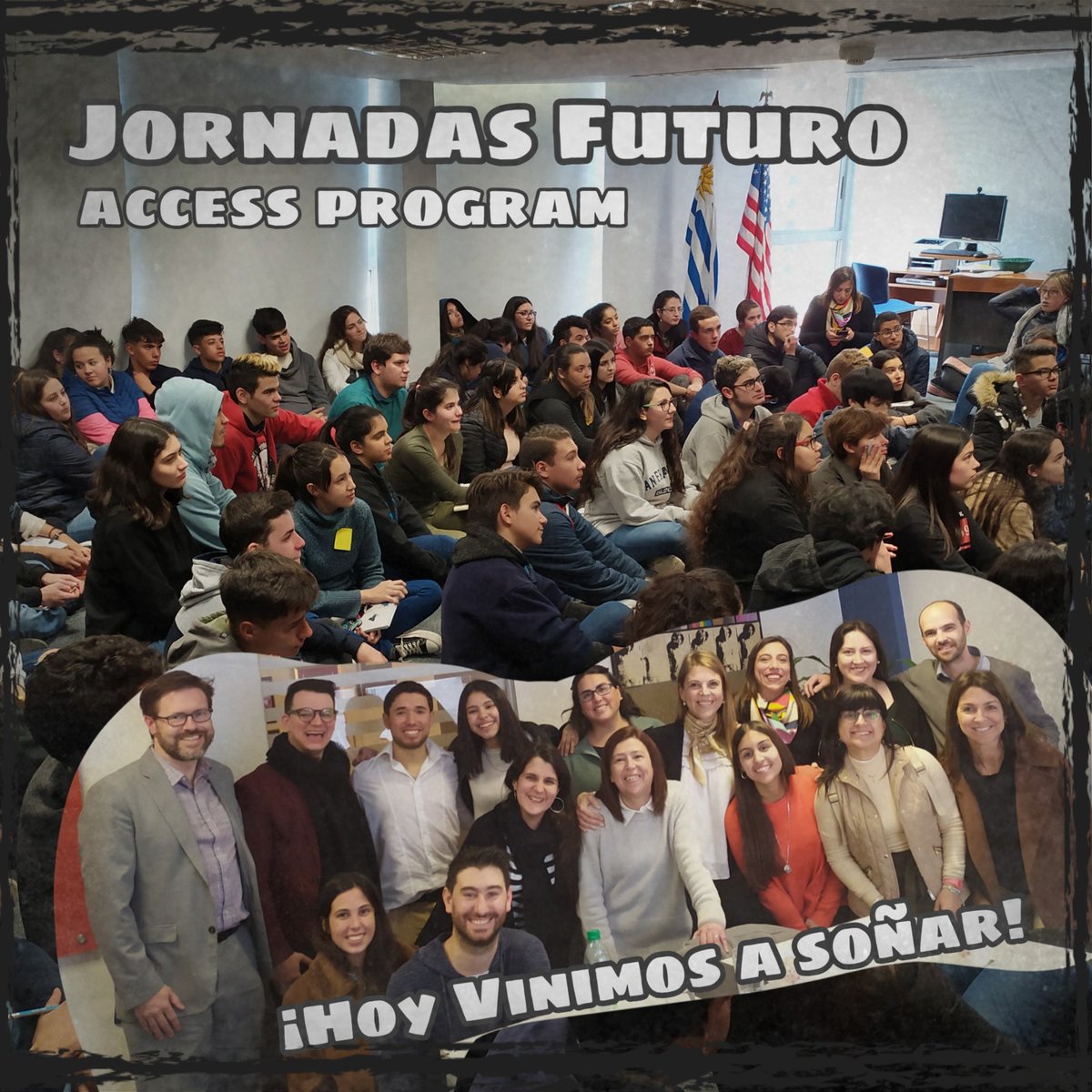 perezmvictoria's tweet image. Hoy vine a soñar un futuro distinto junto a la guarisada divina de #AccessProgram  @alianzaeduuy  @usembassyMVD 
Las ¡GANAS! Qué hay en estos gurises de creer y buscar ese futuro distinto.  ¡Qué pah! Solo les puedo contar que yo acá vuelvo .. porque soñar así vale la pena.