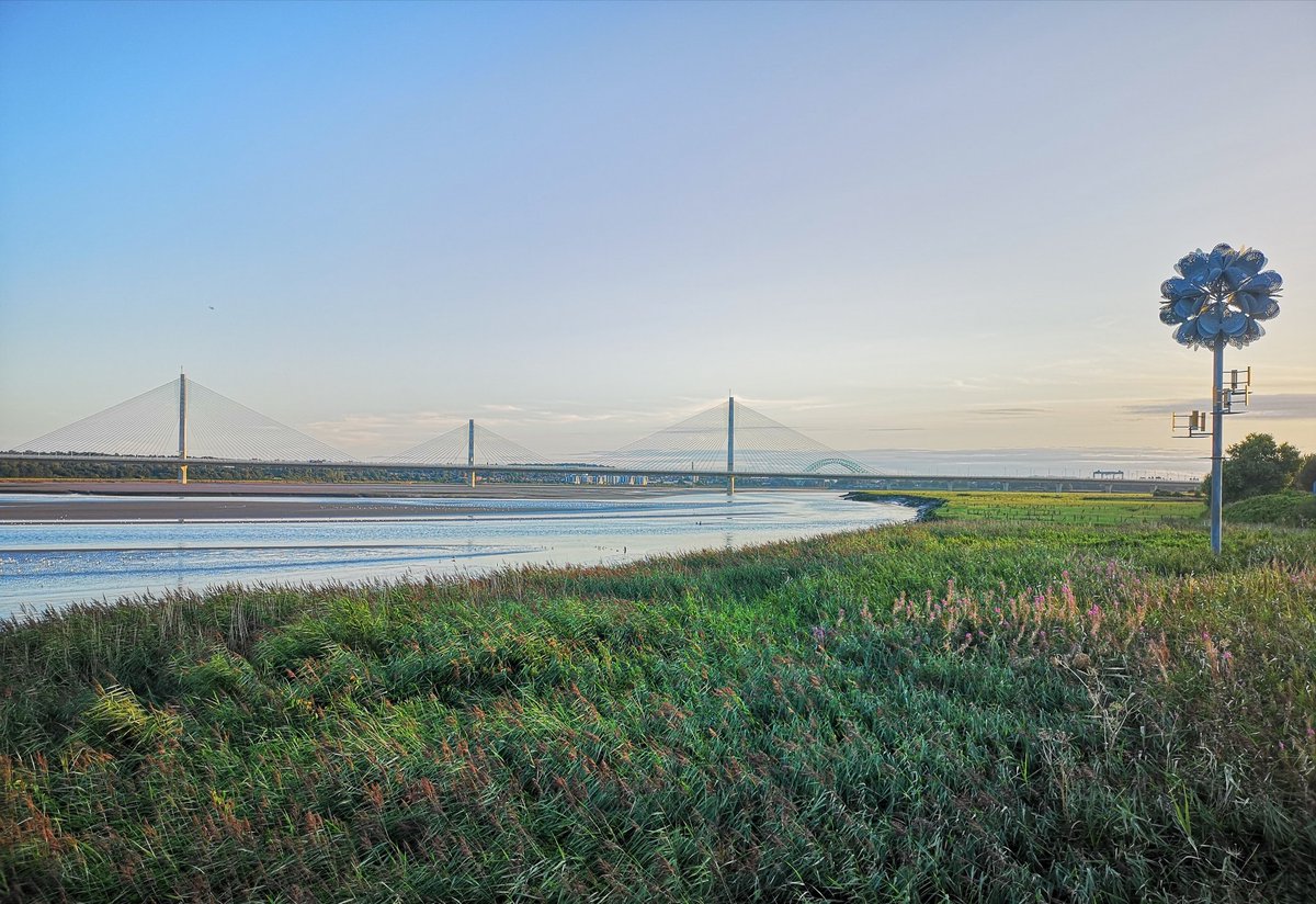 LoveWidnes's tweet photo. Two bridges and a Future Flower.
#loveWidnes #lovewhereyoulive #merseygateway #mersey https://t.co/aG9C9rqoza