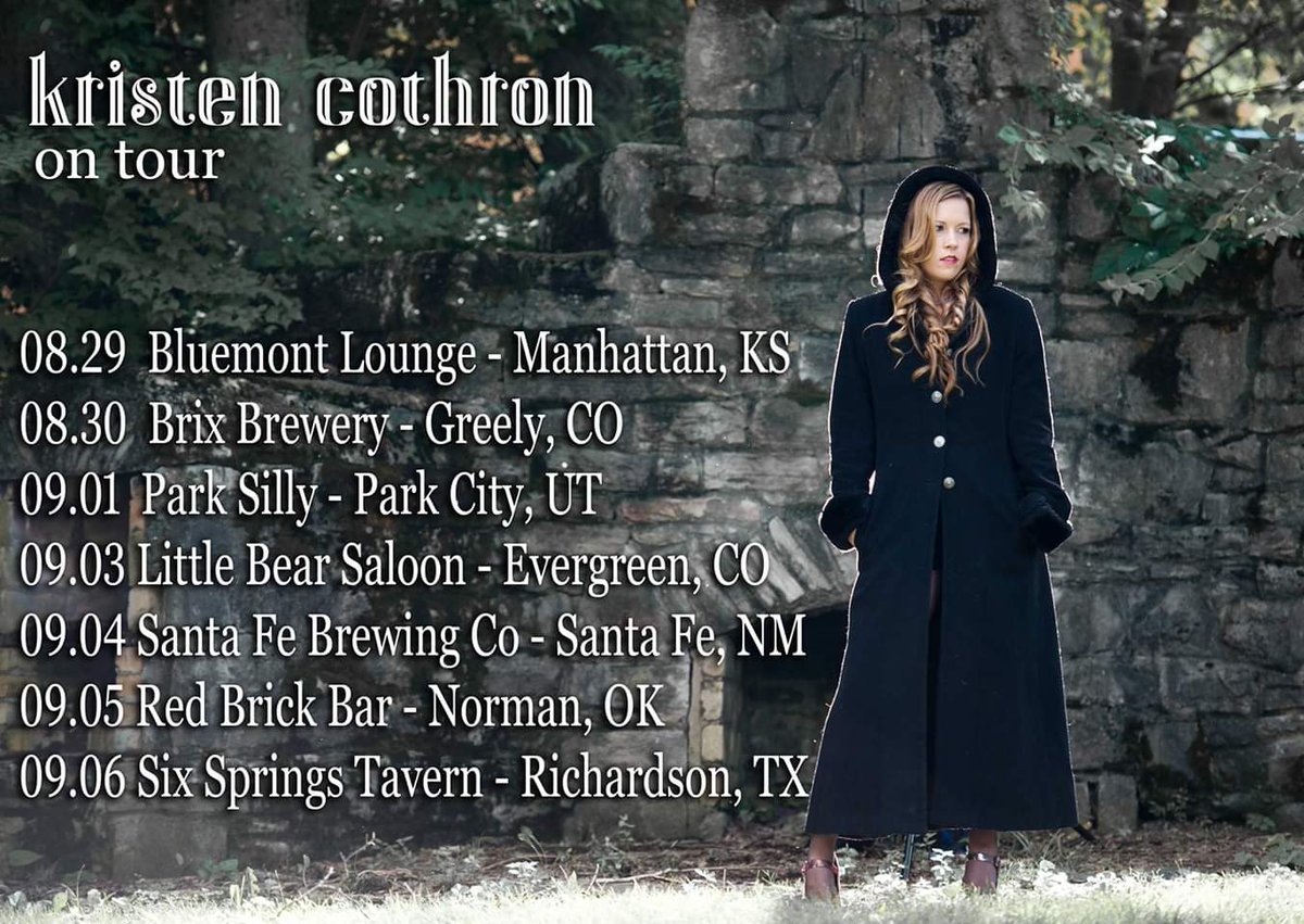 2 weeks from today I'll start heading west for some solo dates!