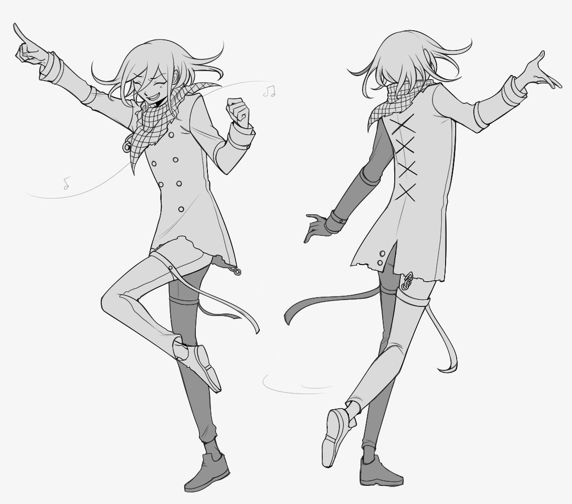 wip & sketch dump // day 310907621: still drawing ouma and saiou
