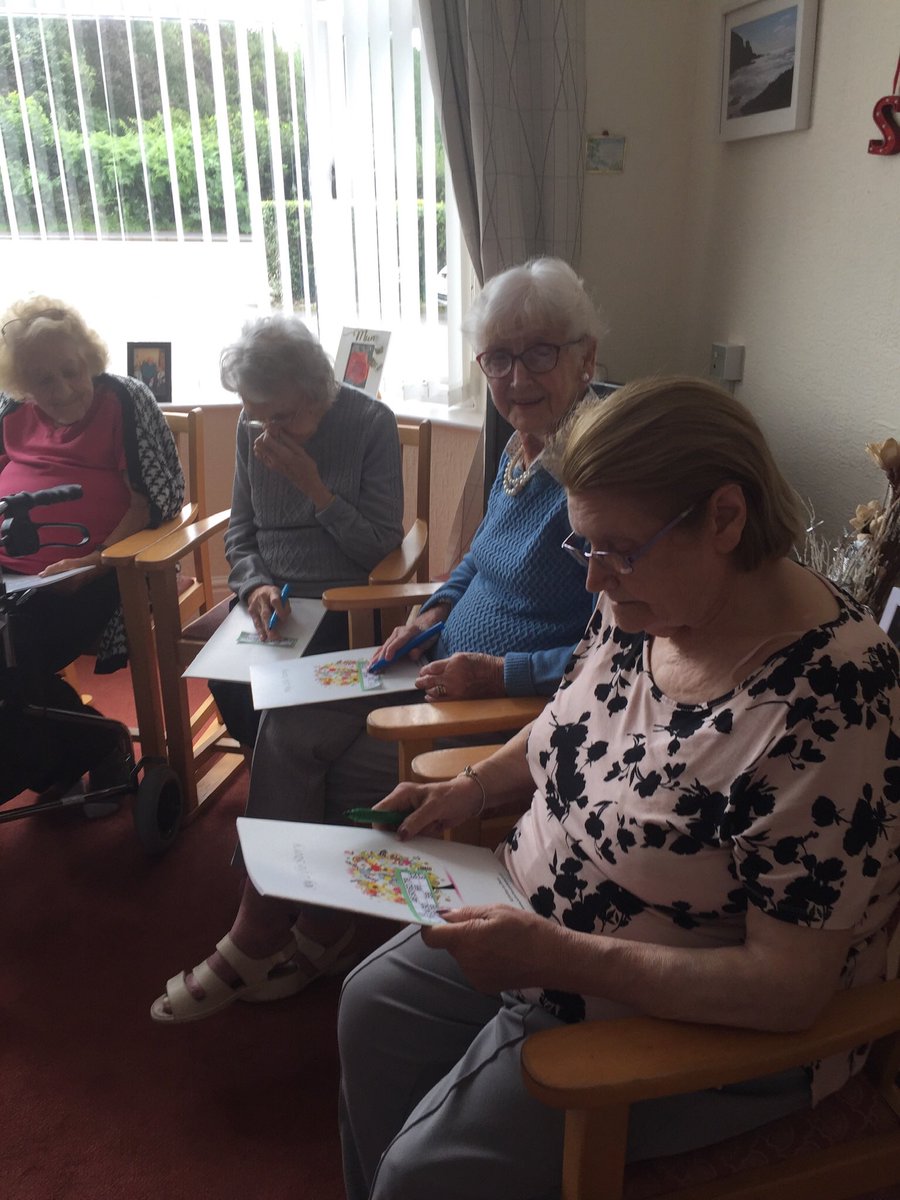 windsor_care's tweet photo. Bingo day at Windsor today. Well done to Sylvia, Dorothy, Jen and Gladys who all won some chocolate 🍫#Activities # https://t.co/uqLCQbABug