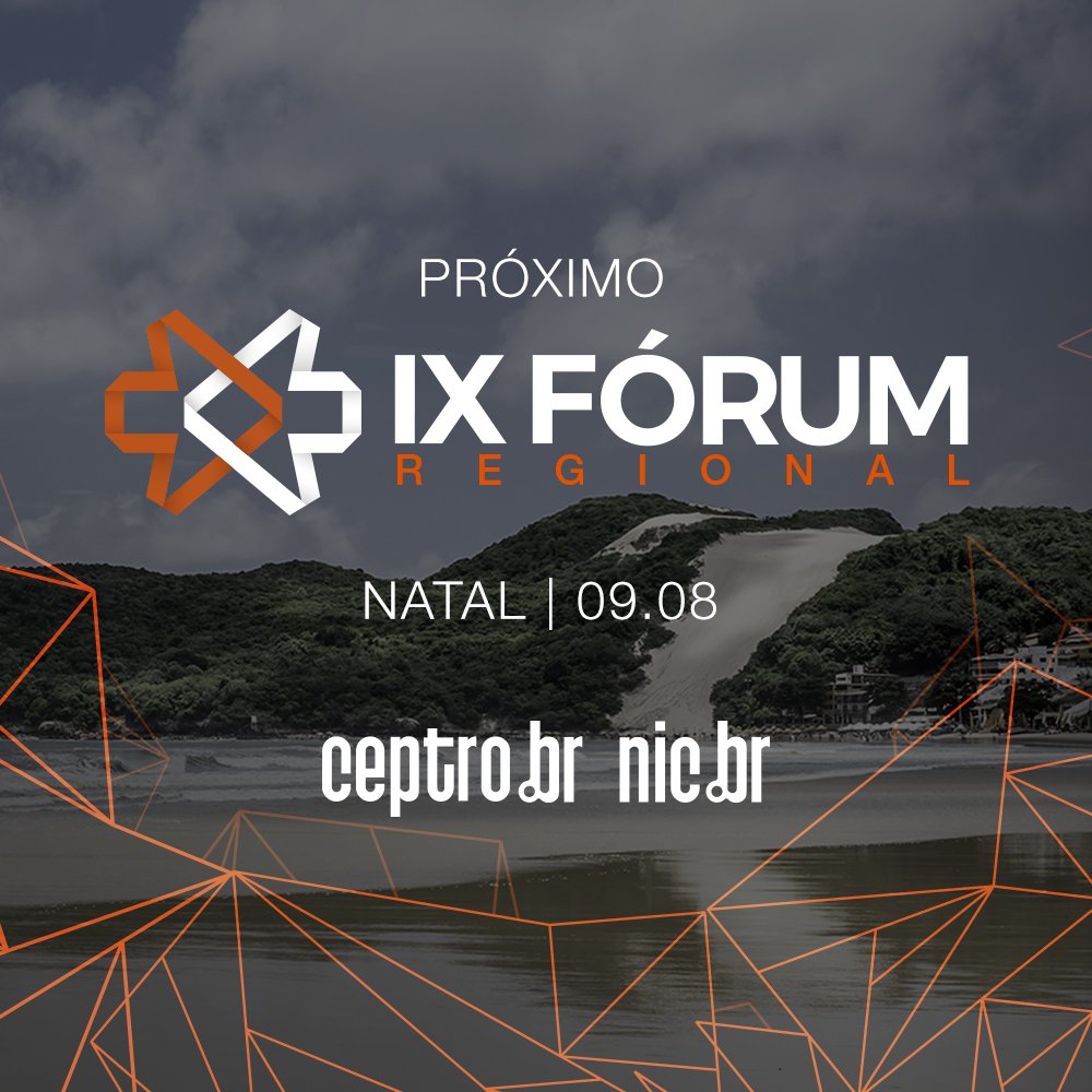 ComuNICbr's tweet photo. Anote na agenda: as cidades de Fortaleza (CE), Natal (RN) e São José do Rio Preto (SP) receberão em breve o IX Fórum Regional. Encontro debate estratégias para alavancar o desenvolvimento da Internet em cada região. Participe: https://t.co/iF36YUHqgv #ixforumregional #NICbr https://t.co/eec4w2rTl9