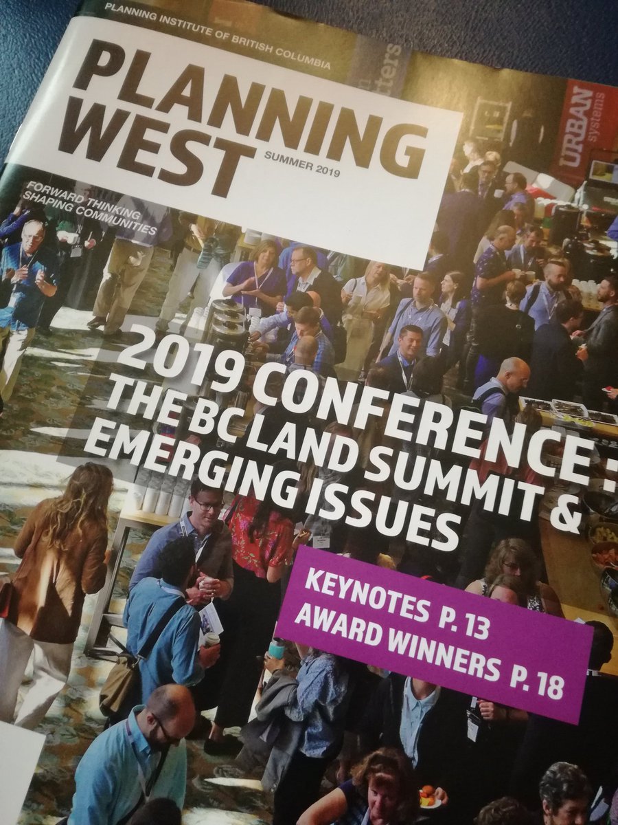 _PIBC's tweet photo. Check out the latest issue of #PlanningWest; message from our new president @lcabott , recap of @BCLandSummit & #PIBC2019 Awards winners and more! https://t.co/nMN4CEPiej