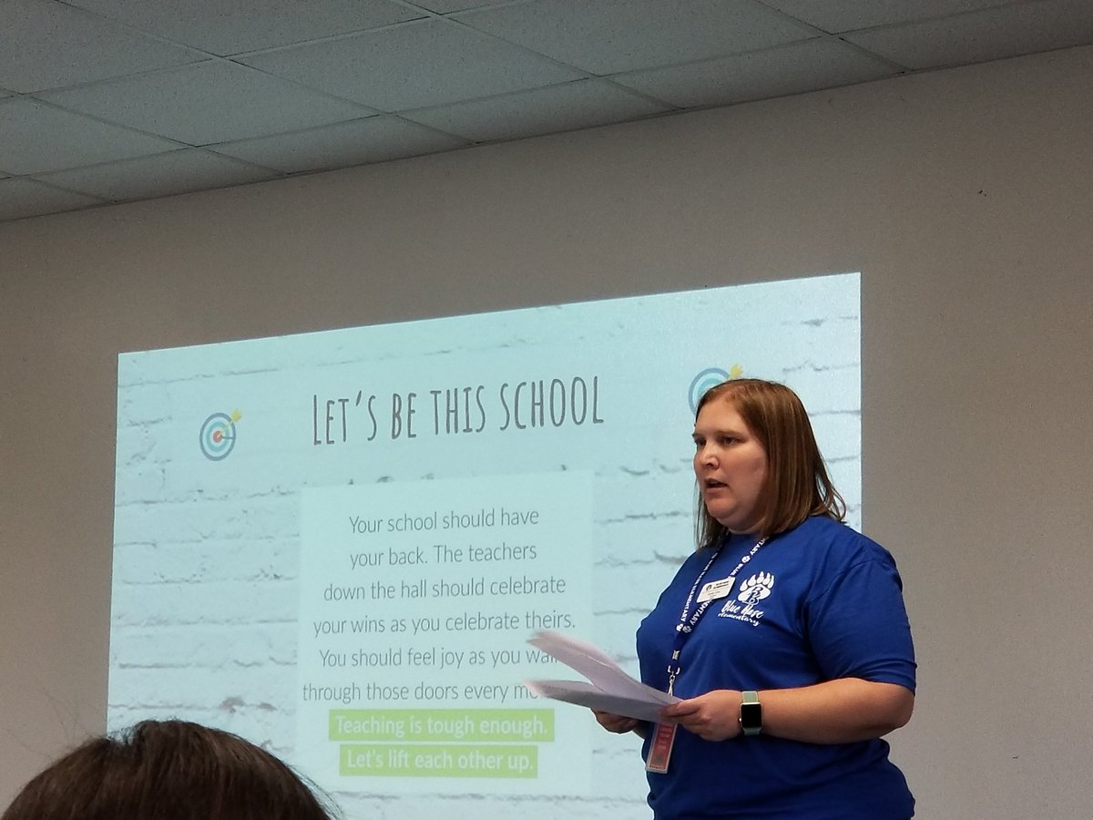 Principal Estes leading by example. 
<a href="/wsisdschools/">White Settlement ISD</a> 
#empoweringbearsbhe