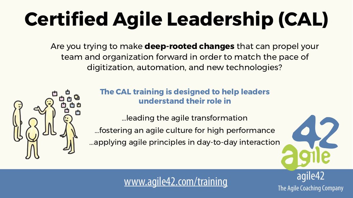 agile42Training's tweet image. The next Certified #Agile #Leadership #CAL in Vancouver is on Dec 17. Connect with other leaders to discuss your struggles and approaches you can apply. Learn more about #CAL ow.ly/NQ0i30oXrlg