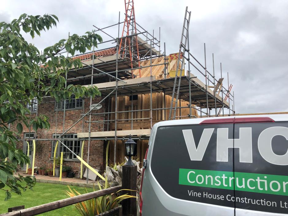 Vinehouseconst's tweet photo. Making good progress on the barn conversion and extension works at Laytham. https://t.co/f3zhTLVT88