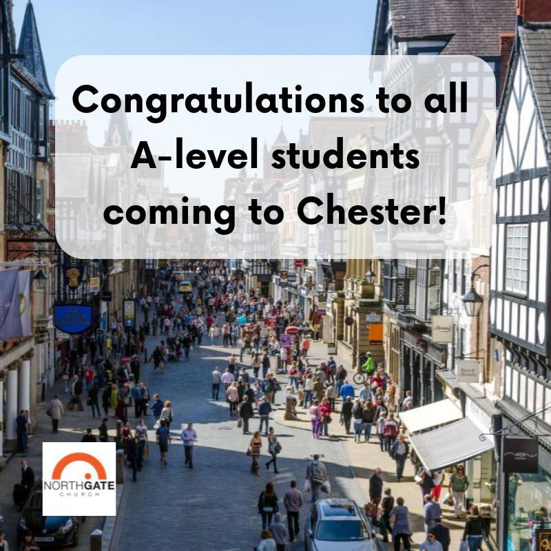 ChurchNorthgate's tweet photo. A huge congratulations to all A-level students across the country today. 

An extra-special congratulations to those coming to #Chester in September, we look forward to welcoming you and making you feel at home!

#students #alevels2019 #church #chesterchurch #chesterchurches https://t.co/nYSs4jjd6M
