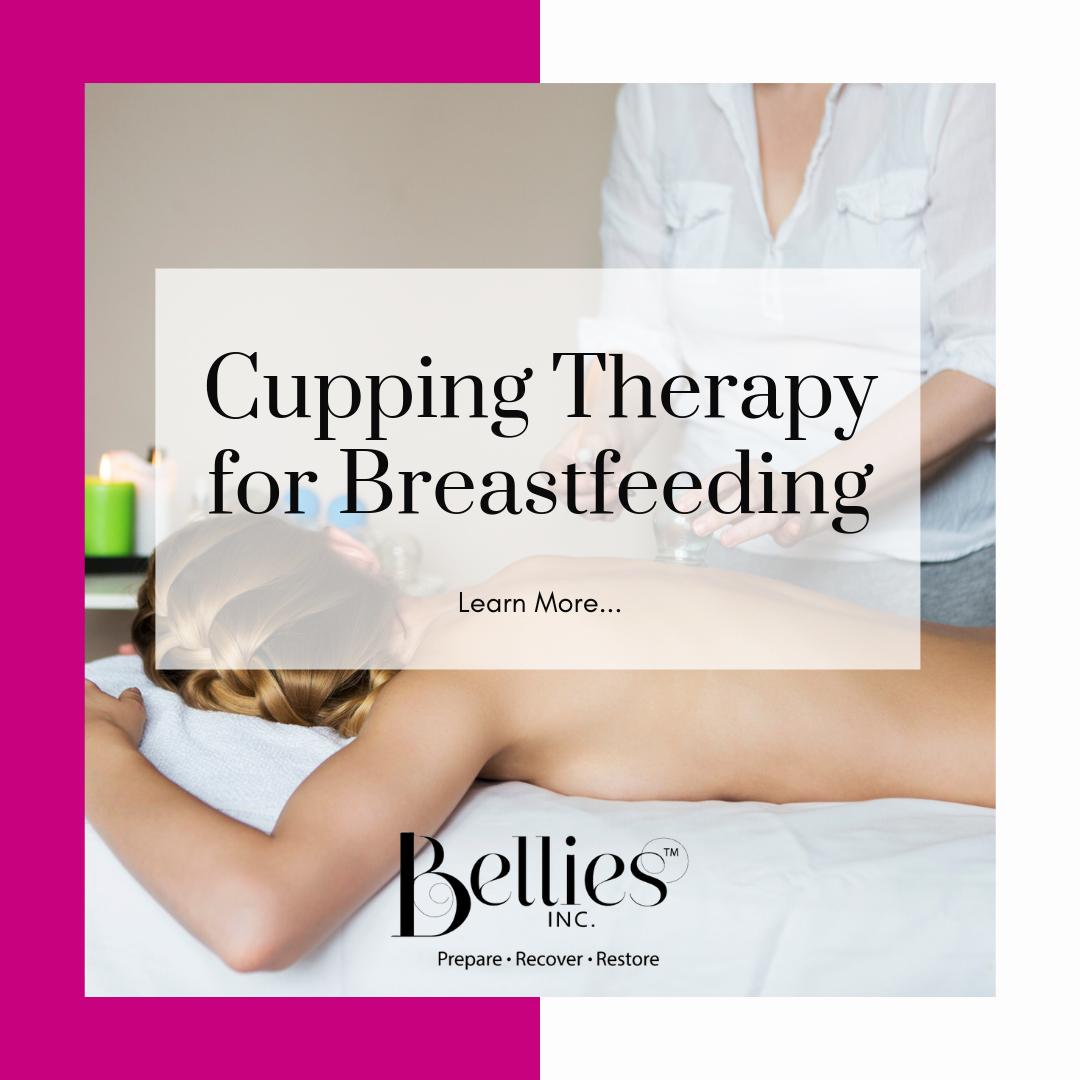 Cupping is a method of Chinese medicine, going back to 3000 BC. It has been shown to help some breastfeeding moms. Cupping softens the muscles and decreases the milk hardening when the baby doesn’t have enough sucking power for the milk to flow. 
#belliesinc #wellness
