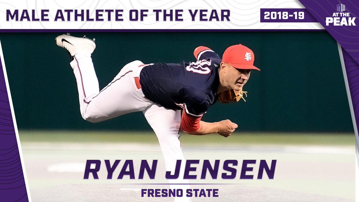 MountainWest's tweet photo. Congratulations to Ryan Jensen, the 2018-19 Mountain West Male Athlete of the Year!⁠
⁠
#GoDogs | #AtThePeak https://t.co/0Ol0E1ippU