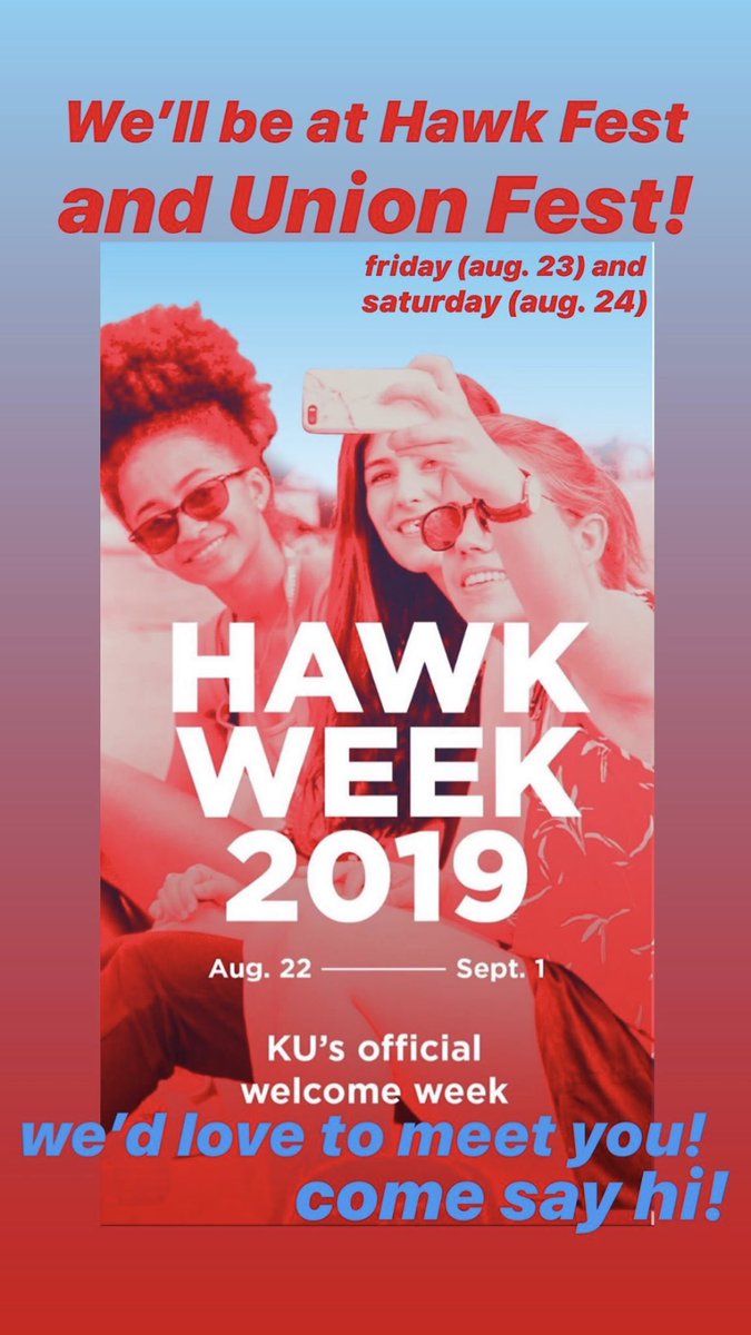 crimsonandblues's tweet image. Come see us during Hawk Week! We’d love to talk with you about joining our group!! #HawkWeek #KU #RockChalk