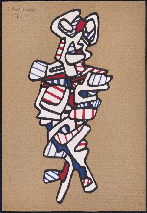 AbbayeCmn's tweet photo. "Le vrai art est toujours là où on ne l'attend pas." #JeanDubuffet Découvrez dans l'expo "Itinéraire de collectionneurs" à @AbbayeEn @leCMN 3 dessins inédits de l’artiste découverts cette année au fond d’un carton et présentés en cie d’œuvres de #Hantaï #Michaux #Fautrier etc. https://t.co/WE5hDC0Afc