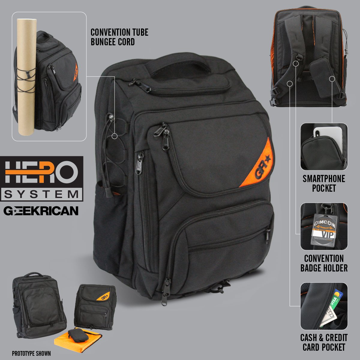 geekricanpr's tweet photo. Take a look at this baby. By the fans for the fans. Hero System by #geekrican , preorder yours soon at https://t.co/Y045pHi35K #backpack #comiccon #convention #gamer #comicbook https://t.co/sONaH2w4Z0