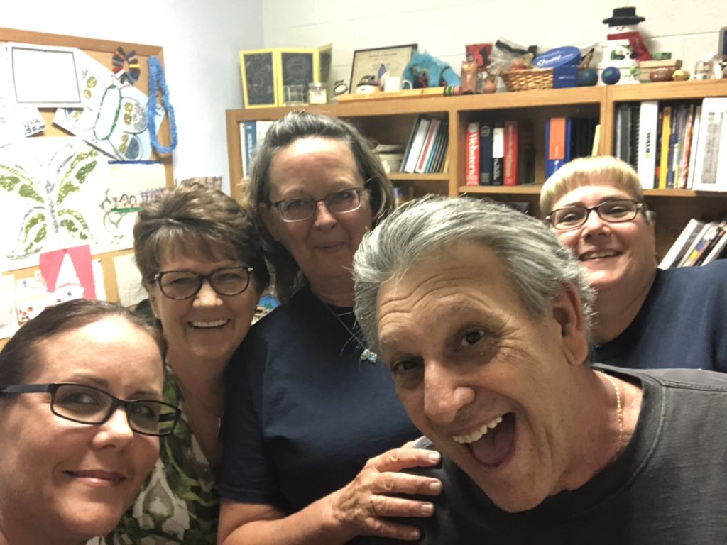 MPS_MDC's tweet photo. When retired staff stops in to say “Hey” we all gather to reminisce about the old days! Great seeing you Carl! #oneteam #alwaysoneteam @MPS_MDC https://t.co/5GwhM2Egij