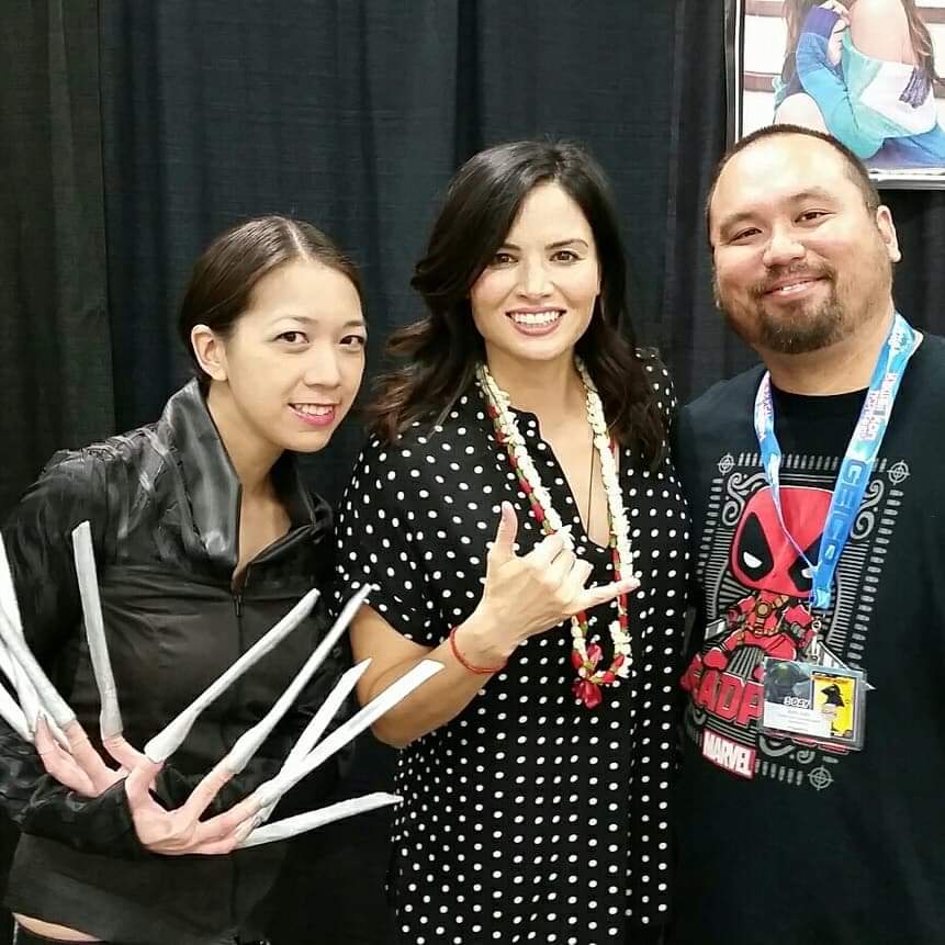 H50hana's tweet photo. @katrinalaw P.S. Hoping we can get our #ComicConHonolulu pic signed by you at #SOTB! Hope Kinley is loving Hawaii so far! ❤ https://t.co/yRMFg3MfxX