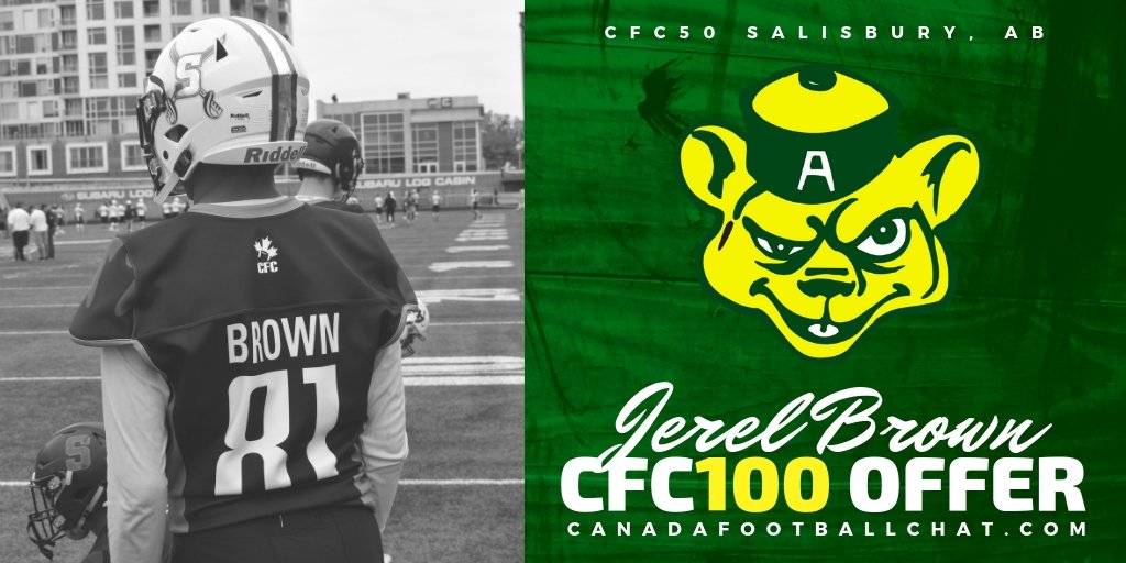 We've added some new names to the offer list, including #CFC100 <a href="/JerelJBrown7/">jerel_brown</a> who received his first from local Alberta! ... You can view all 30 Golden Bears targets on the U Sports offer page 🎯📃 ow.ly/gWYx30pmigb 

Player Rankings Directory ➡️  ow.ly/Plw730p61mi