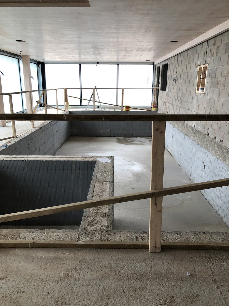 ahhealthsafety's tweet photo. The @AmvicBuild constructed insulated concrete formwork #icf #swimmingpool at the #dsbuildingprojects #overalderley #superhome designed by @WakeArchitects #Cheshire https://t.co/Tl5VkK3hHz
