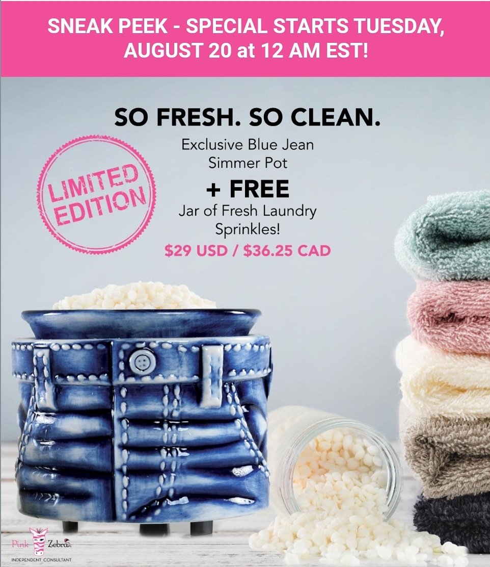 JSprinkleBar's tweet photo. 💥💥New Special Alert!!💥💥
So Fresh. So Clean Simmer Pot Set

Set includes:
👖Blue Jean Simmer Pot
☁Fresh Laundry Sprinkles Jar

Only $29 USD!

**Available to order August 20th at 12am EST**

Order here or message me to preorder👇
https://t.co/aHR4zlFnaB https://t.co/uegvo0lTqr