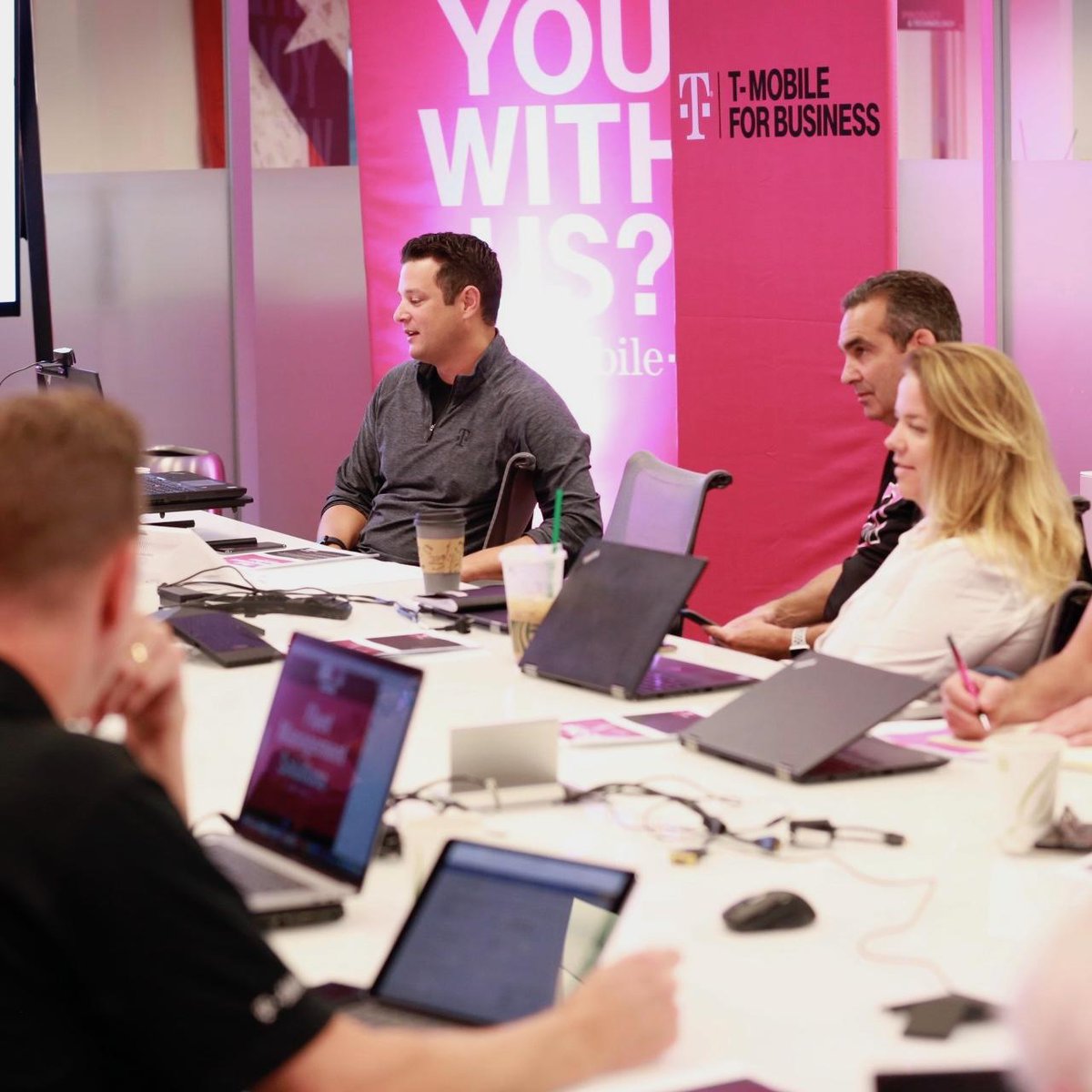 Mike_Katz's tweet photo. Got  an extra jolt of energy after our team webcast this morning😺 I’m loving what @TMobileBusiness is doing for customers and really excited for what’s ahead for them with #IoT and 5G!! #KatzChat https://t.co/wu0QxJw6F2