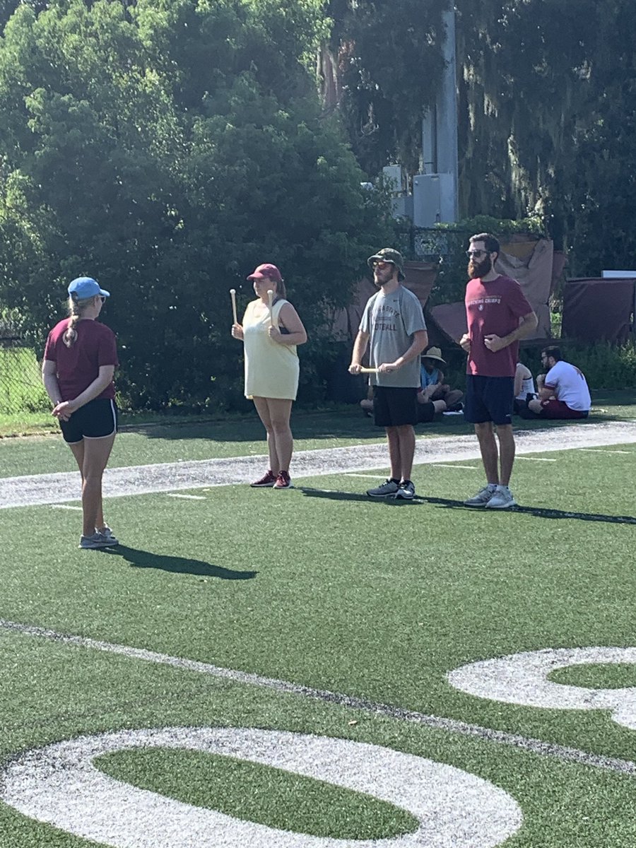 FSUChiefs's tweet photo. Our leadership members have been training and getting ready to welcome the rookies tomorrow (and our veteran members on Sunday). A big week lies ahead. Safe travels and good luck to all those auditioning. #MCATDT #Noles https://t.co/8lC4nPHuUY