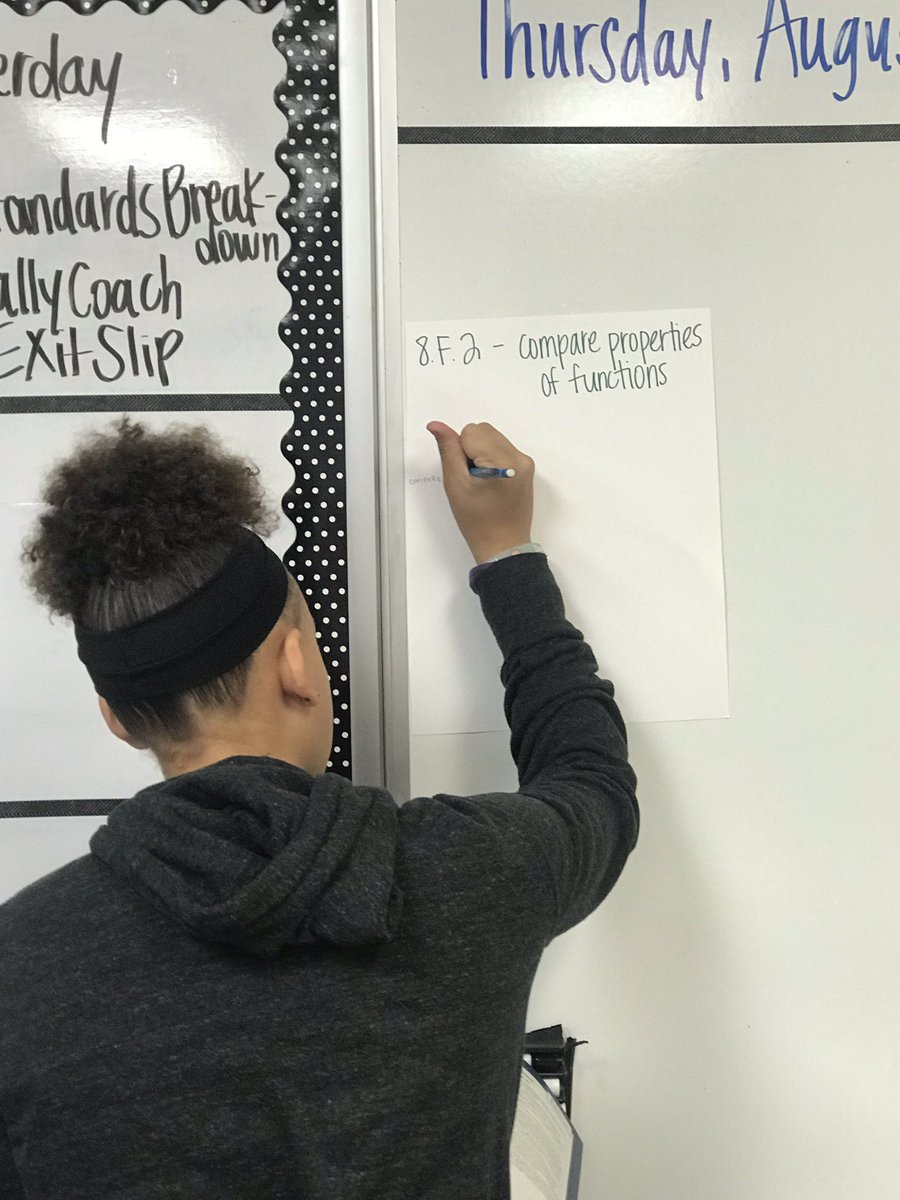 MrsMcCoy_Math's tweet photo. Such a good second day! Students did a Quiz, Quiz, Trade over procedures, a gallery walk over their future essential standards, and refreshed their math brains with a rally coach! Lots of cooperative learning! @KaganOnline https://t.co/gJs0dn5sZo