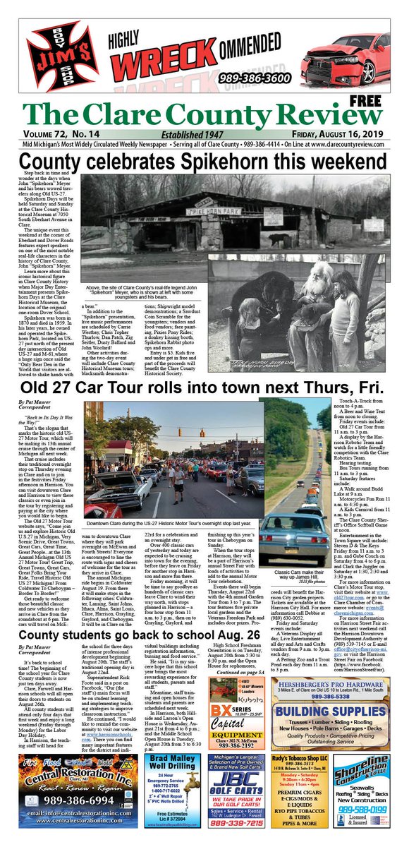 Clare County Review tweet media