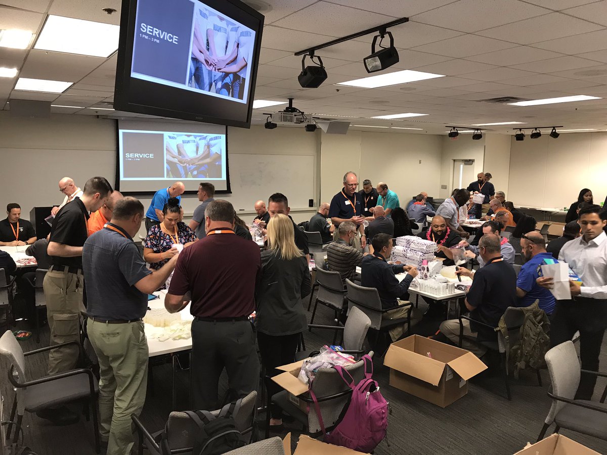 Sharrcasm's tweet photo. SCAP team spent some time giving back this afternoon...assembling over 500 hygiene kits for those in need here in the Atlanta area. A great  cause and very rewarding for us all! @MarkQHolifield @scooter101370 @Travis0703 @SCAPchat https://t.co/0WUJHrvPAT