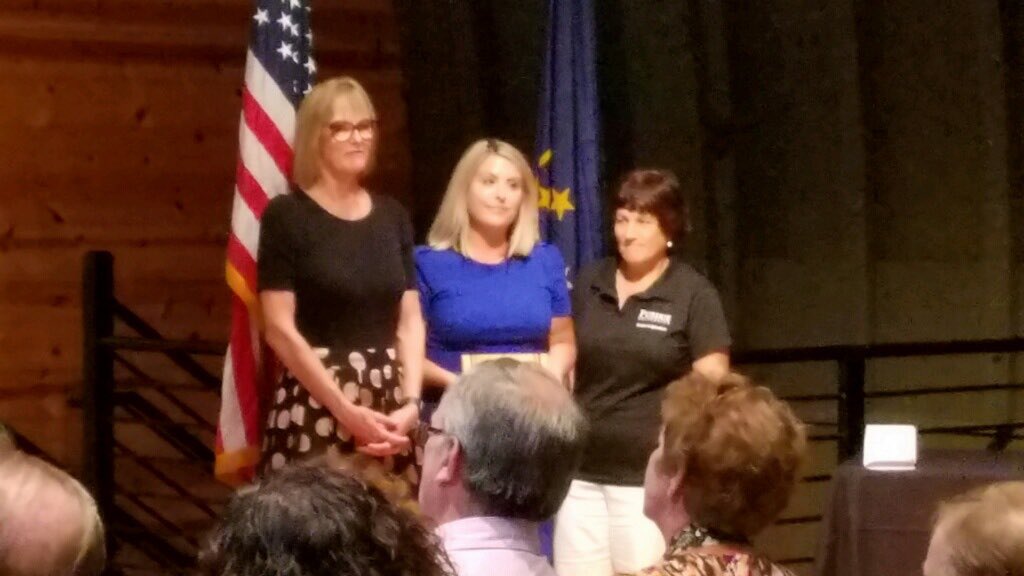 Congratulations to Natasha Cox from Mid America Farm Credit for receiving the ⁦<a href="/PurdueExtension/">Purdue Extension</a>⁩ Women in Agriculture Leadership Award