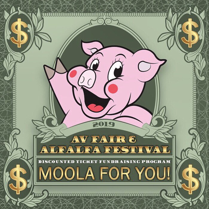 AVFairgrounds's tweet photo. Last day for discount tickets!!!
Purchase your $8 admission ticket and support a local organization by purchasing thru https://t.co/YrNwLd26sF
Starting Aug. 16, admission tix are $13
•
•
•
#avfair2019 #sofairsosweet #moola4you https://t.co/QDimYYo8C1