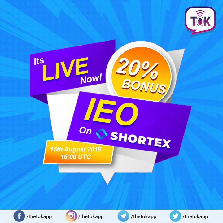 🔴🔴 LIVE LIVE LIVE 🔴🔴 IEO IS LIVE ON SHORTEX | 20% BONUS #decentralized #blockchain #Crypto #ethereum