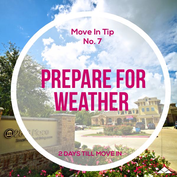 2818Place's tweet photo. Make sure to be prepared in any weather! The forecast calls for a 98 degree weather so its going to be a hot sunny day. Drink lots of water and plan accordingly because move in day is only 2 days away!! https://t.co/YMQXg2zqoJ