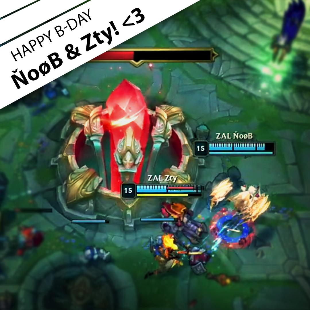 ZalgirisEsports's tweet photo. Happy birthday to our Top laner @Noobzerr and Mid laner @zty_lol! 
Don't forget to send them some love!💚🎂 https://t.co/QnjjbRpeaZ
