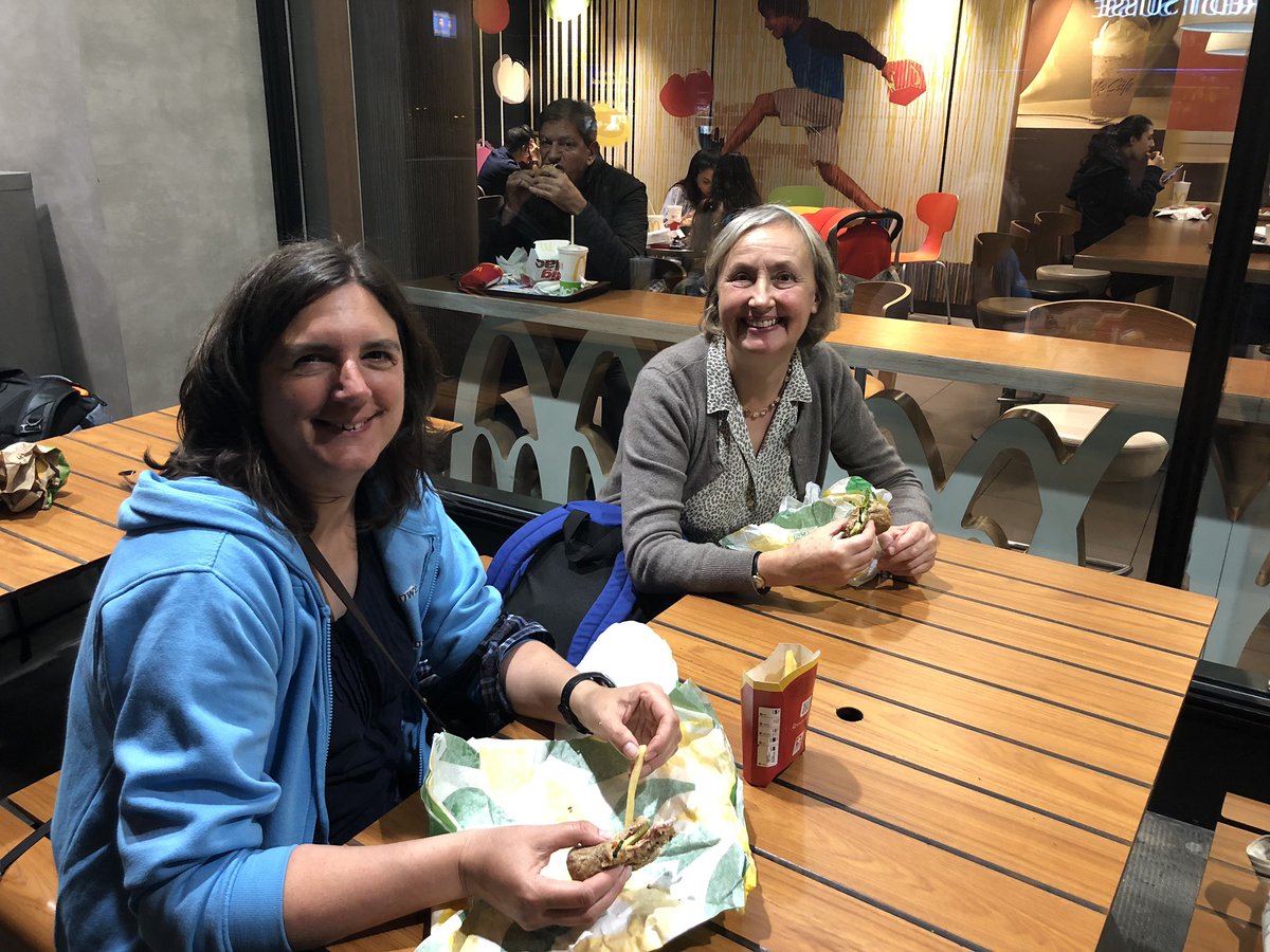 LboroHSPhysics's tweet photo. Made it to Geneva after a delayed plane - grabbing some food before we head to the hostel! #CERN2019 https://t.co/DAEczNpSDt