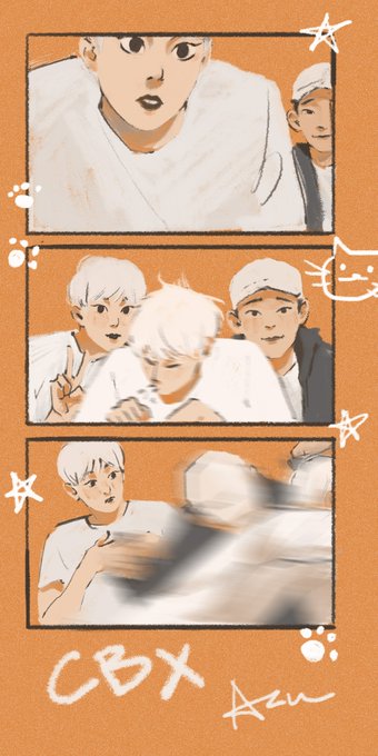 Is it how you take pictures, guys?
#EXO_CBX #exofanart 