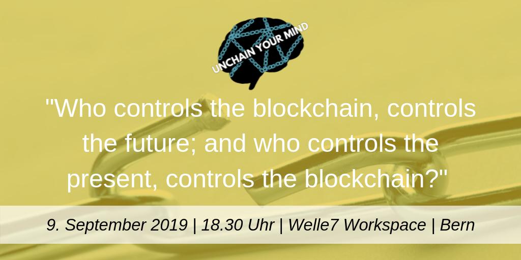 UYM_CH's tweet photo. Time to #UnchainYourMind!
Führt #Blockchain zur absoluten Kontrolle? Wer kontrolliert die Blockchain?
Erfahren Sie die Antwort am 9. September an unserer #OxfordStyleDebate. Mehr Informationen &amp; Tickets finden Sie auf https://t.co/wOjjBiaCzy  #Technology #ThinkTank #Data #privacy https://t.co/BHR3UmHzZq