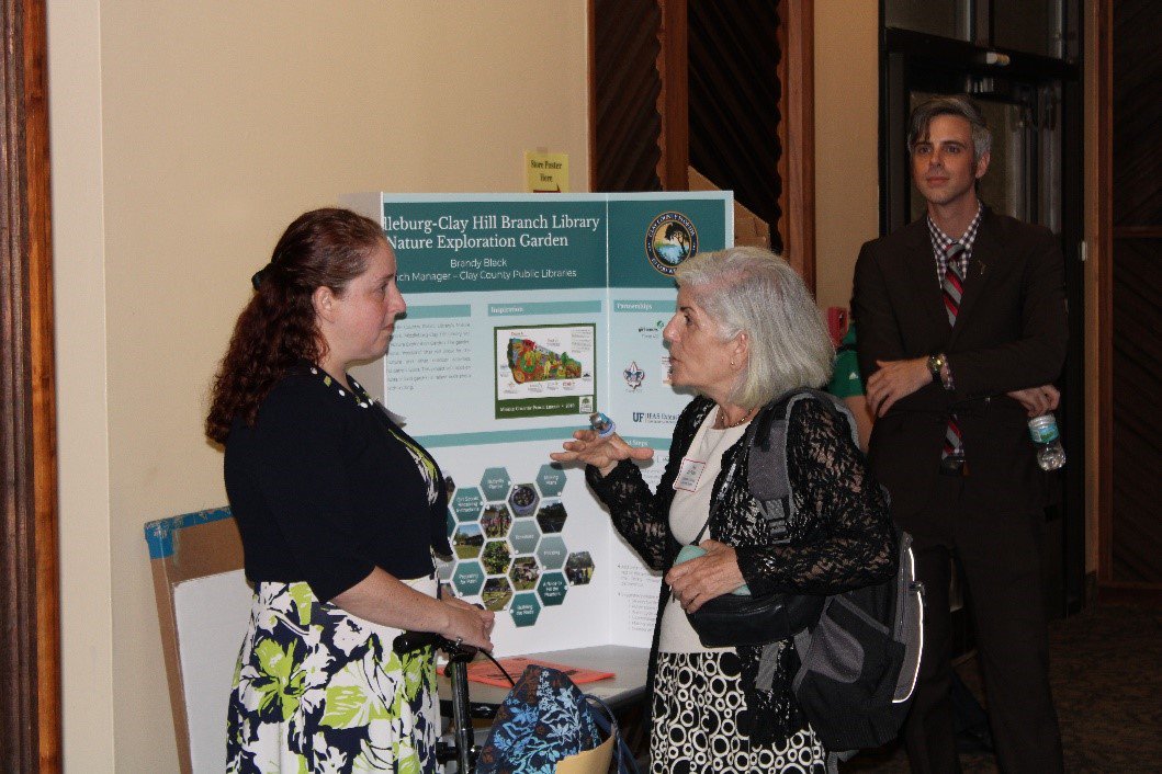 FLLibDev's tweet image. SSLLI graduate Brandy Black is with @ClayLibrary. Her project is to create an outdoor garden space at her library in partnership with other community organizations. #SSLLI #ClayCoLibrary  bit.ly/2KfA5nB