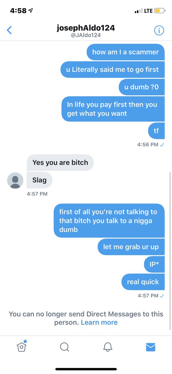 StudyMyPost's tweet photo. caught this scammer he thought I was a girl he tells me to go first I told him you pay first to get what you want  stupid Ass weirdo lmfao what a joke of a person 🤣✌🏽 https://t.co/9IqkBKTP36