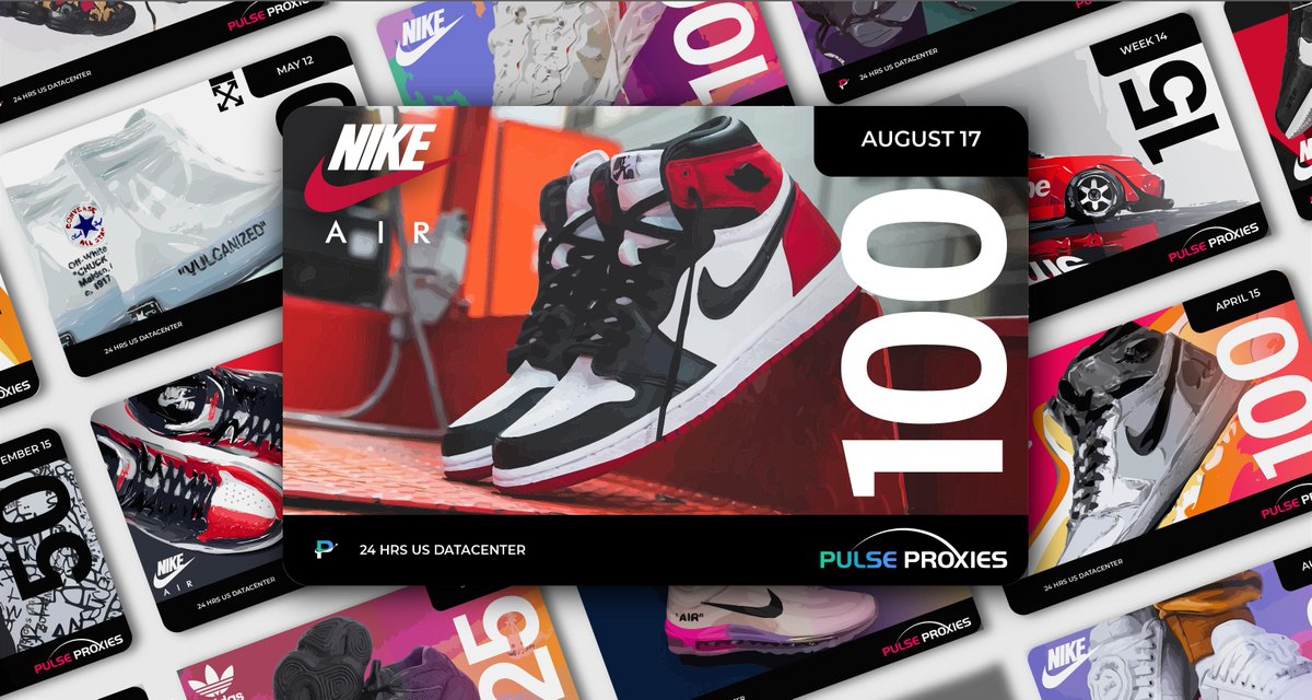 ❌ Nike Air Jordan 1 "Satin Black Toe" Packs now available ❌

Live @ PulseProxies.io (First 5 Orders Receive An Extra 50%)
Buy Unique IP and Dedicated Proxies for this Release!

Two Random RTs Will Win 25 Free Proxies Each! 💯