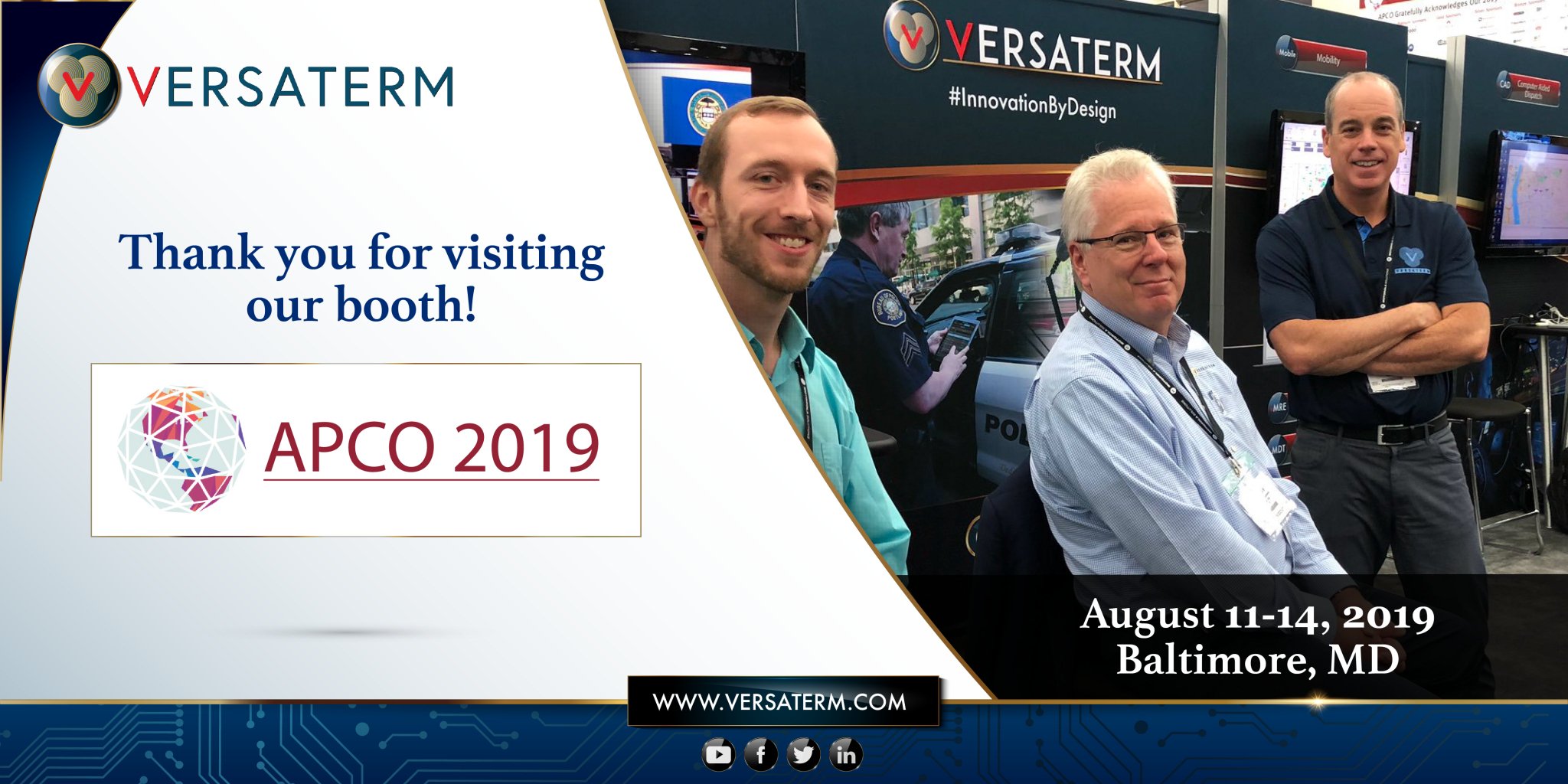 Versaterm on Twitter "Thank you to everyone who stopped by our booth at this year