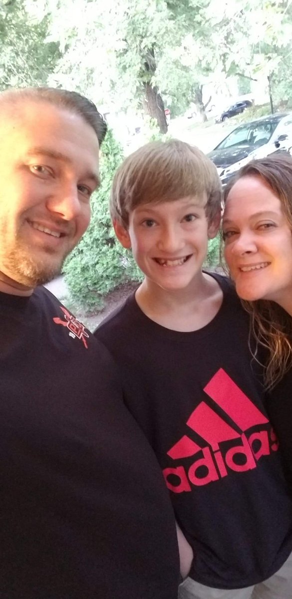 grammar_slammer's tweet image. The Wilsons were ready for the first day and it was a good one for all three since Collin started at PCMS today. #PCR3FirstDay #NewPirate