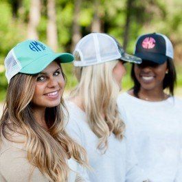 Charming_Chick's tweet image. HOT DEAL! Monogrammed Trucker Hats only $9!!! Hurry, while supplies last! buff.ly/2Mk1zcO