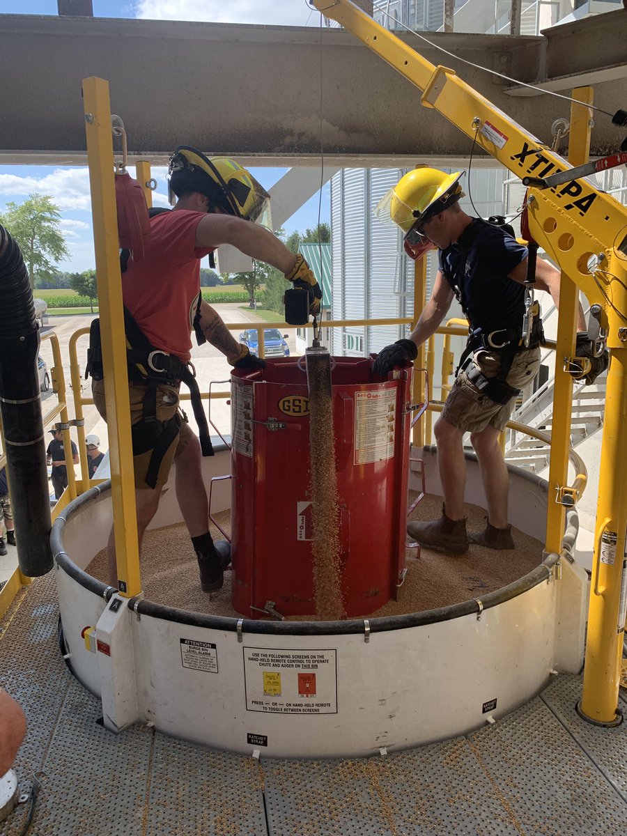 The last 2 days we hosted members of the Lucan fire department and neighbouring departments for training on grain entrapment saftey and rescue technics. using Resque tubes and CASA be safe Grain trailer. Thanks to all of the sponsors and participants and fire Chief Ron DeBrouwer.