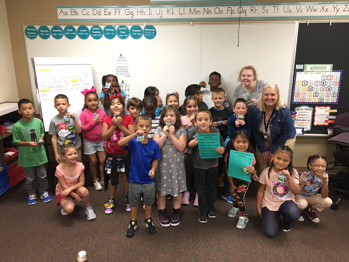 ms_guthier's tweet photo. So excited and proud that my class has already reached 10 days of perfect attendance!  Thank you students and families! @SFE_3820 #stoutfieldgood https://t.co/QpPL8Fqbqj