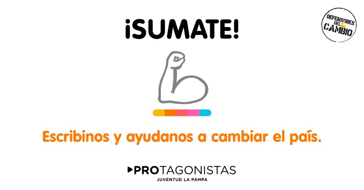 JorgeAudisio2's tweet photo. ¡Súmate!
#SeamosPROtagonistas
#JuntosPorElCambio https://t.co/TrOcCvpX0r