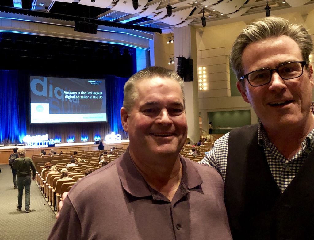 HamiltonCollege's tweet photo. Damian Slattery '80, VP of marketing at @FastCompany, connects with classmate and former @HamCollMSoccer teammate Bill Smith ‘80 after delivering keynote at @DigitalSummits in #Minneapolis. 

@HamCollSports  #DSMPLS #becausehamilton #hamiltoniseverywhere https://t.co/2EzAdC1BUt