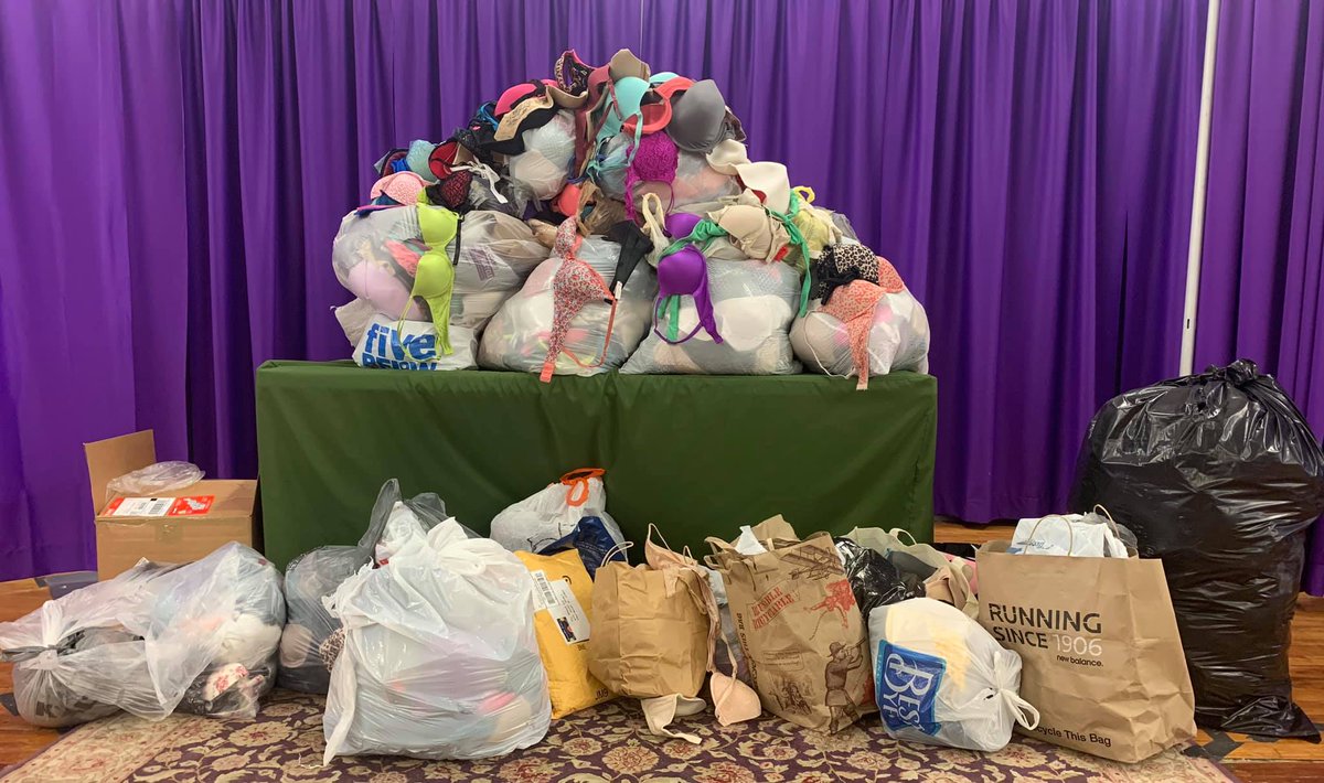 athenas_cup's tweet photo. Last night we received a HUGE influx of bra donations! Thank you to all who are supporting us! <3 We are getting ready to break the world record! #worldrecord #brachain https://t.co/1eJN43K7Kn