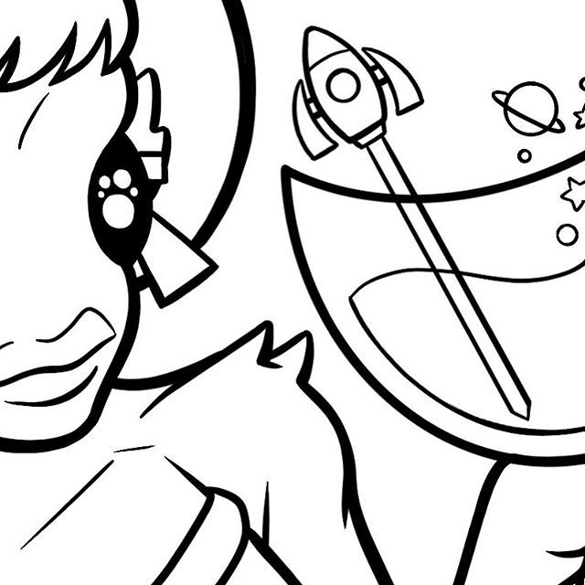 artbypizzaface's tweet photo. So many secret projects in the works 😭 This is something I'm working on for my art group's upcoming SPACE ZINE! 💪🏻🌙 #workinprogress #wip
.
.
.
.
#AF5000 #artforce5000 #space #alien #illustration @artforce5000 https://t.co/l9dG9V4Qbe https://t.co/nLqniLo0Rc