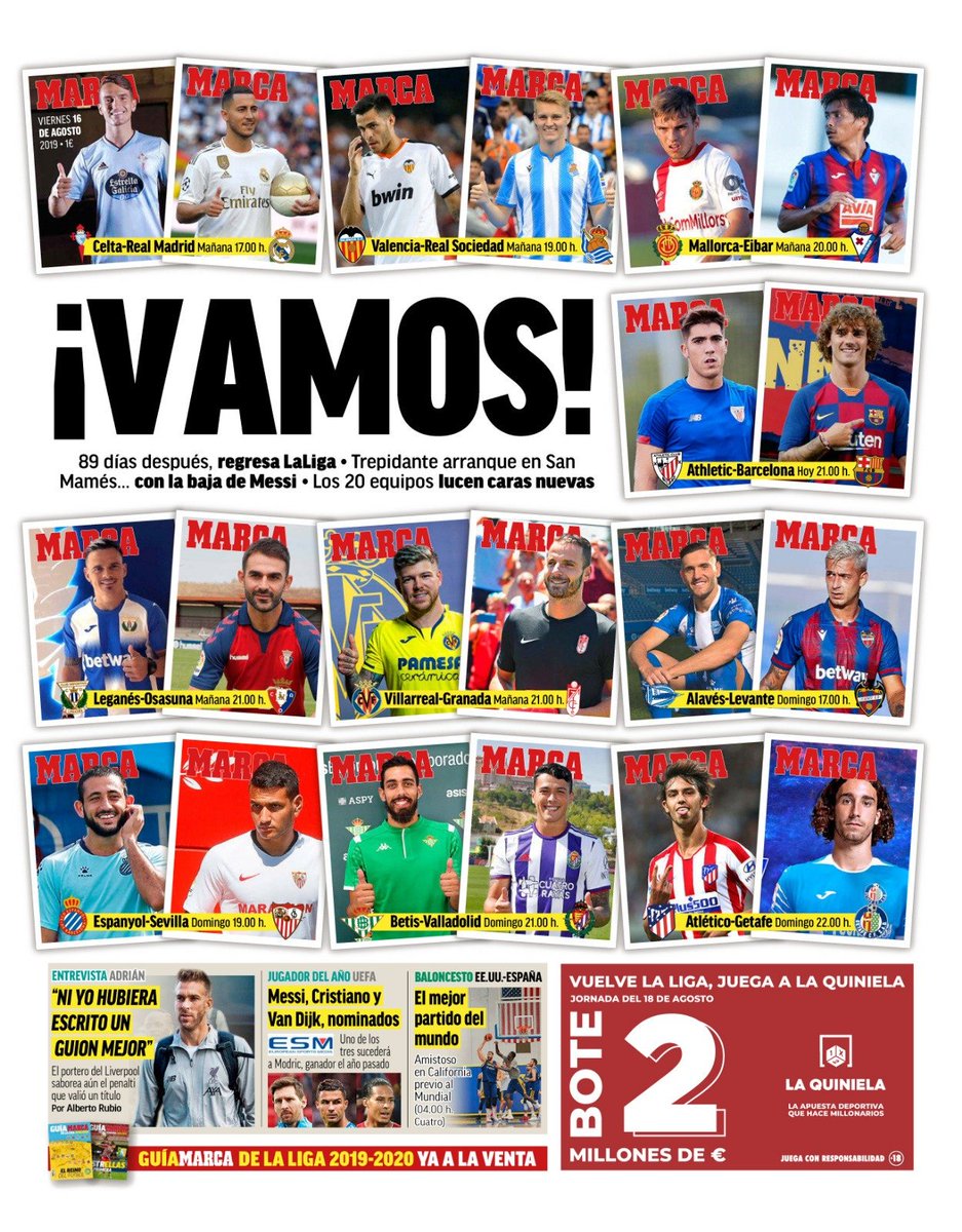 #LaPortada '¡VAMOS!'